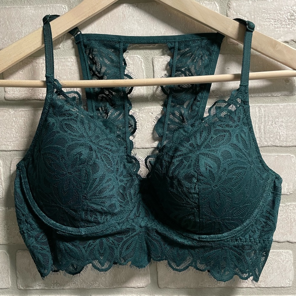 Pink green bralette large